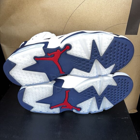 NEW 2024 Nike Air Jordan 6 VI Retro Olympic Navy Mens Size 8.5 CT8529-164 main image 4